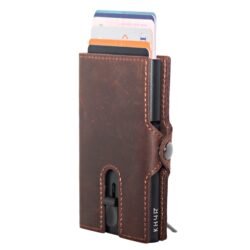 KHYR Aoraki Brown - Premium Crazy Horse Leer met muntenvak - Bruin