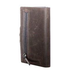 Alternative view of KHYR Aoraki Taupe Grey - Premium Crazy Horse Leer met muntenvak - Taupe Grijs