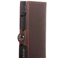 Alternative view of KHYR Gongga-X Brown - Premium Crazy Horse Leer zonder muntenvak - Bruin