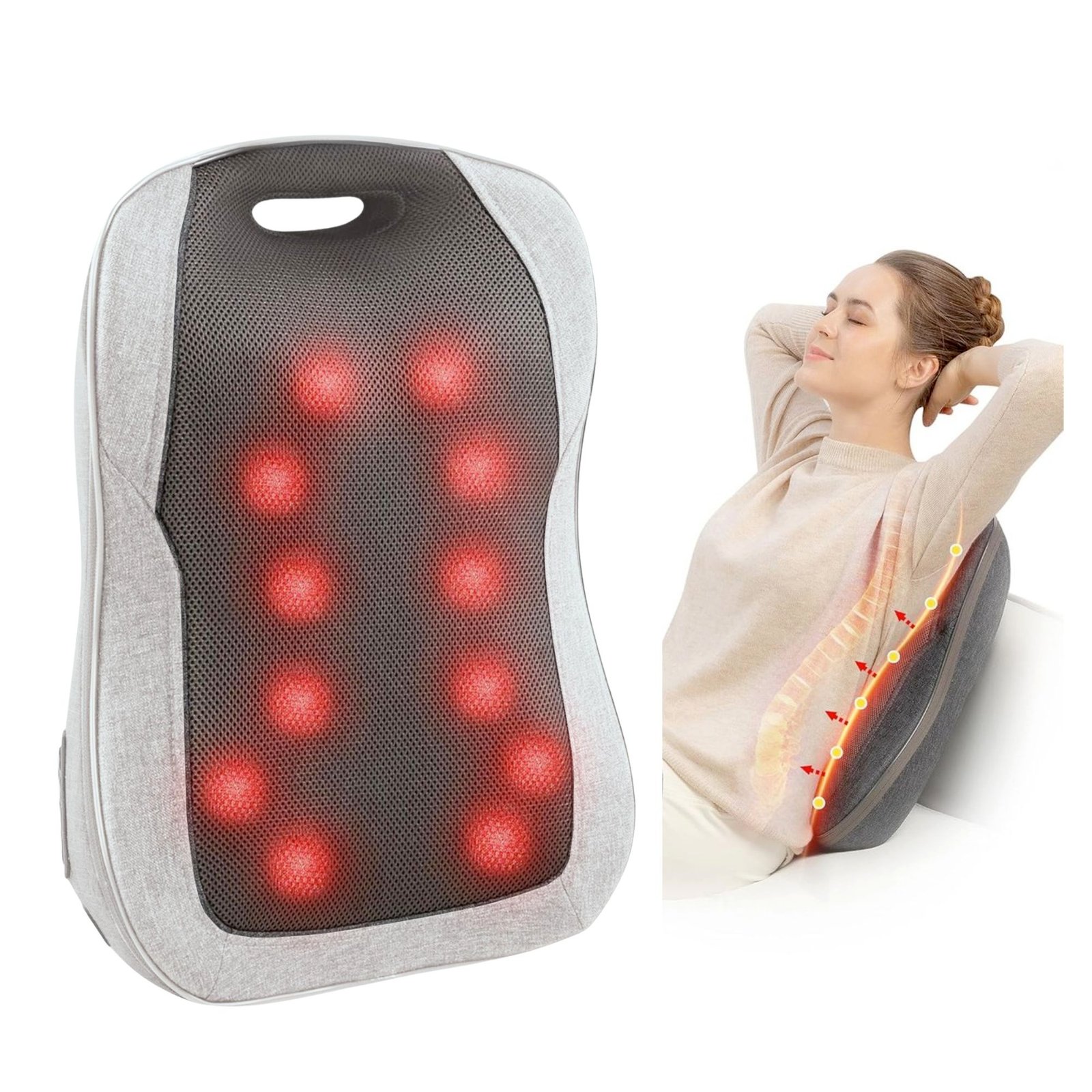 Shiatsu Rugmassage apparaat - Massagekussen