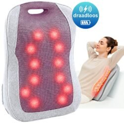 KHYR® - Shiatsu Massagekussen Draadloos met Warmte functie - Rugmassage Apparaat