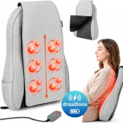 Shiatsu Motion Mode Massagekussen - Rugmassage Apparaat - Op- en neer en Roterende Massagekoppen