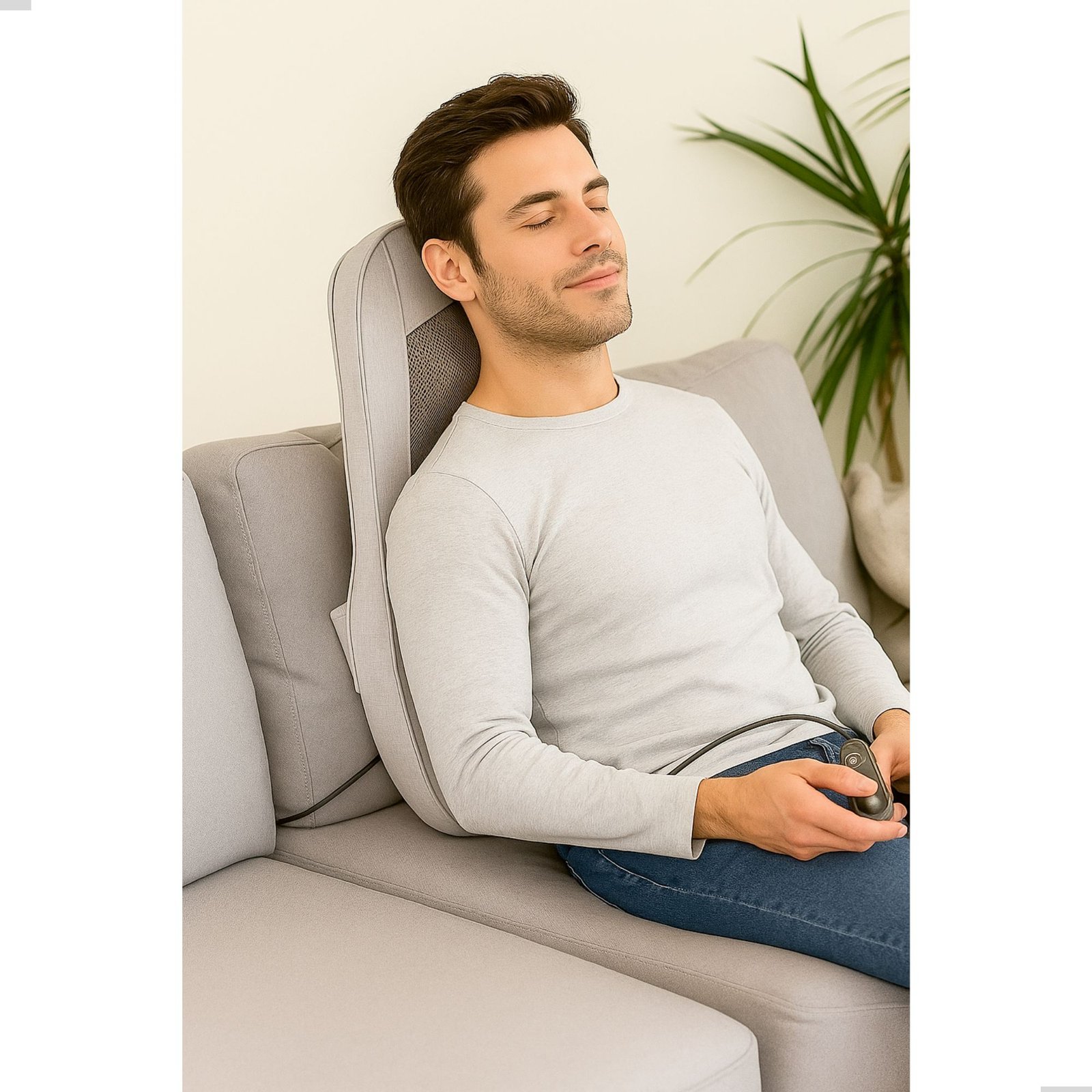 Shiatsu Motion Mode Massagekussen - Rugmassage Apparaat - Op- en neer en Roterende Massagekoppen - Afbeelding 6