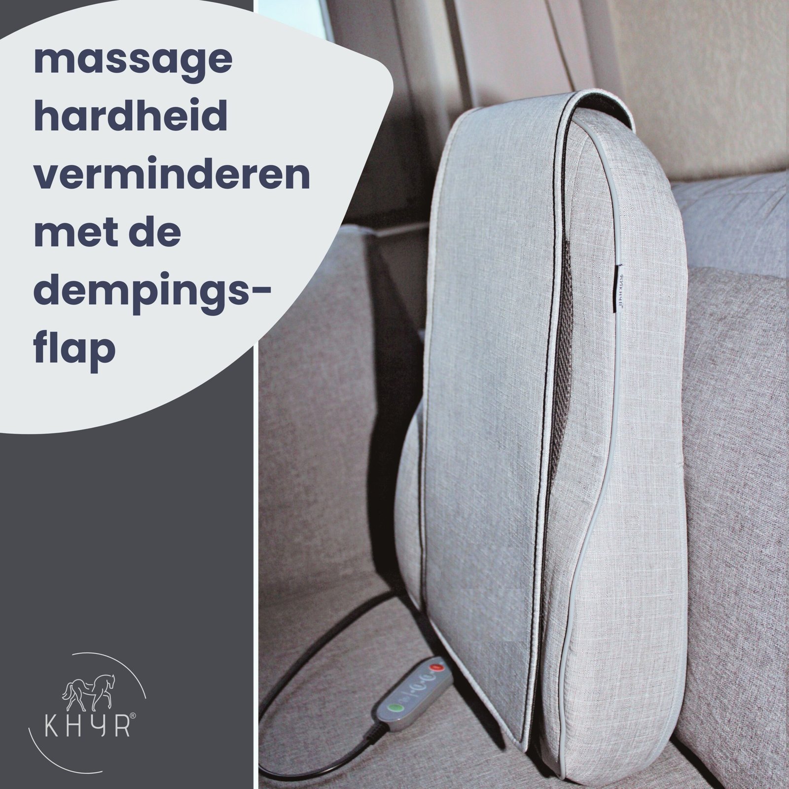 Shiatsu Motion Mode Massagekussen - Rugmassage Apparaat - Op- en neer en Roterende Massagekoppen - Afbeelding 4
